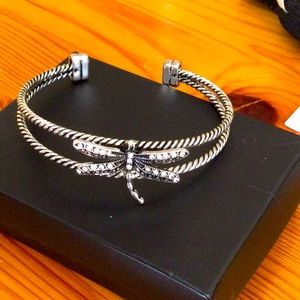 Dragonfly cuff bracelet costume jewellry